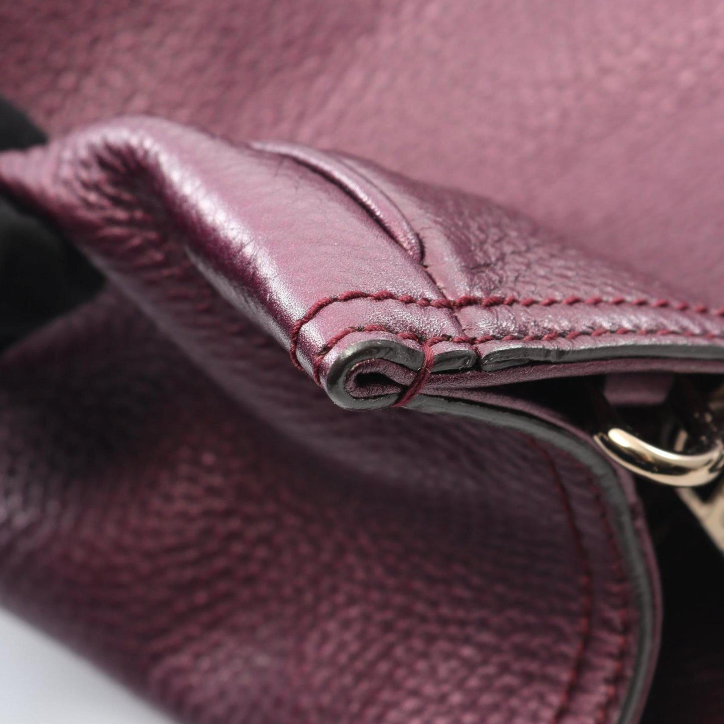 Gucci Purple Leather Tote Bag ( )