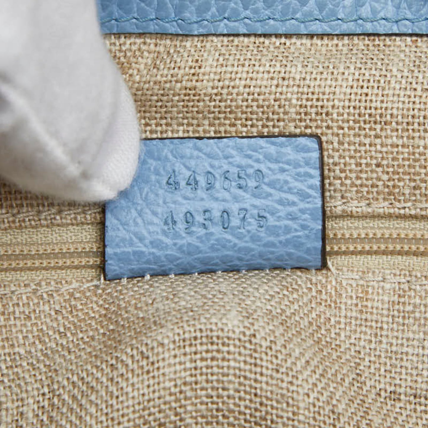 Gucci Light Blue Leather Handbag Shoulder Bag ( )
