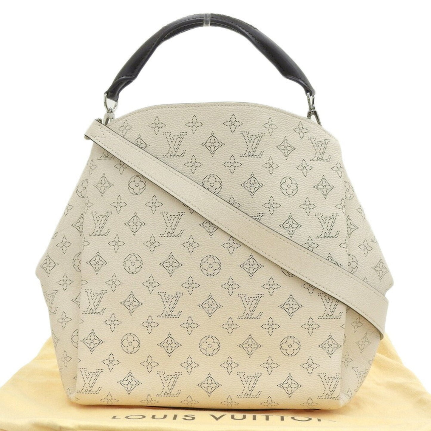 LOUIS VUITTON Monogram Mahina Babylon PM Shoulder Bag Punching Ivoire