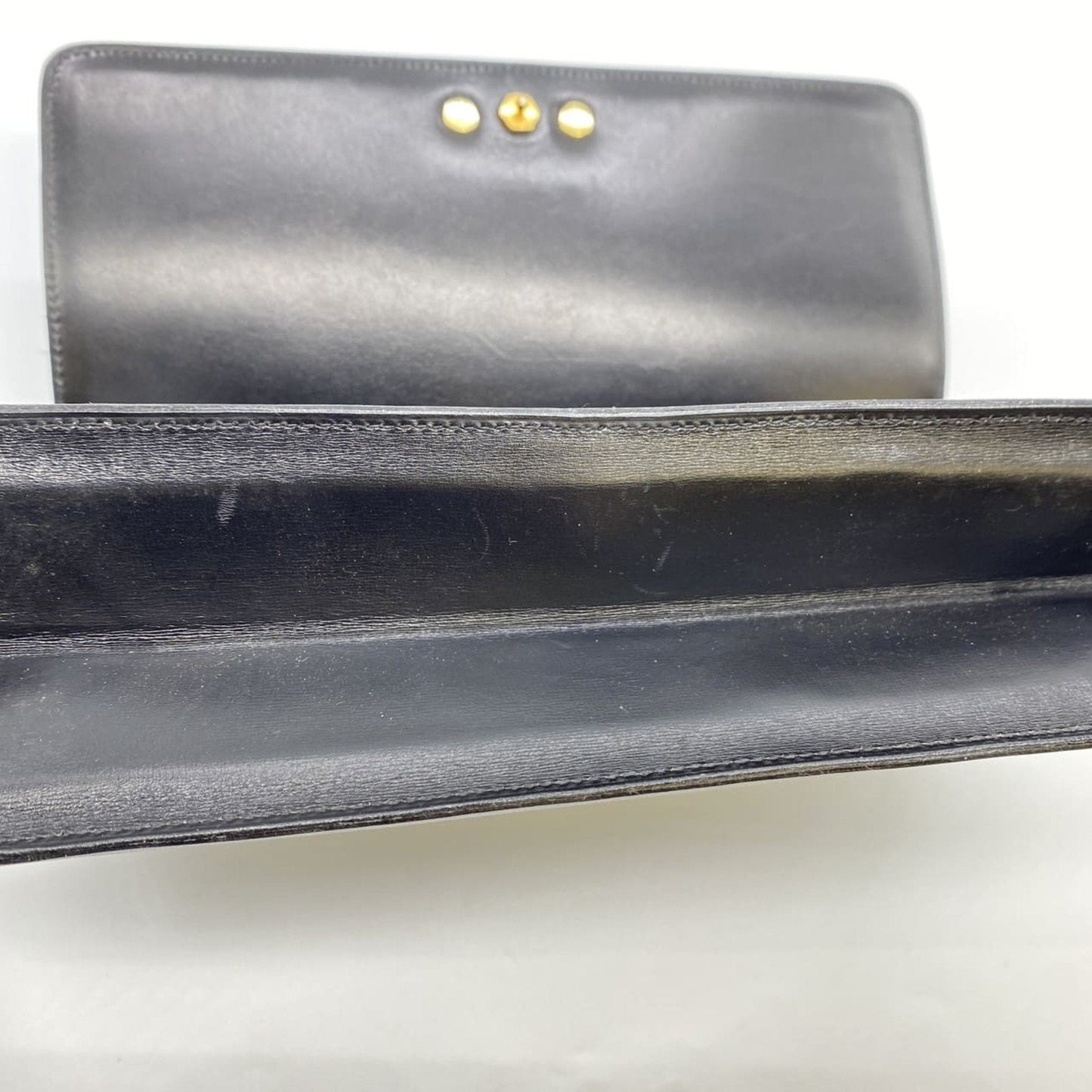 Christian Dior Black Leather Shoulder Bag ()