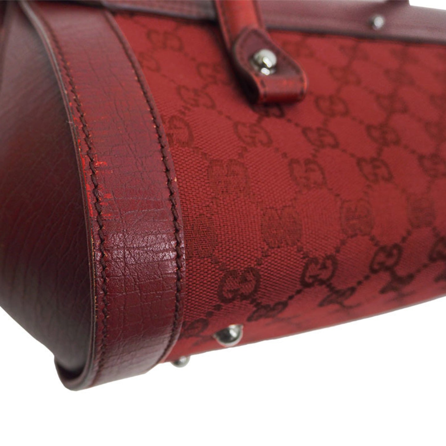 Gucci Lou Canvas Shoulder Bag