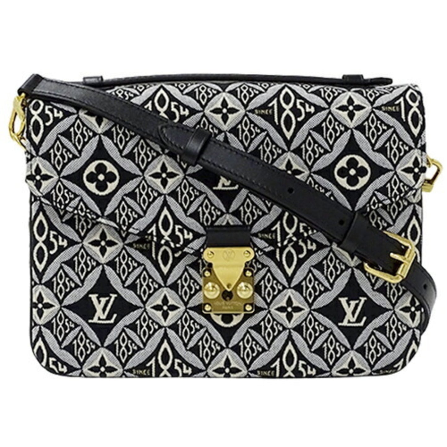 LOUIS VUITTON Bag Monogram Jacquard SINCE 1854 Ladies Handbag Shoulder Pochette Metis MM Gray 2020 Collection