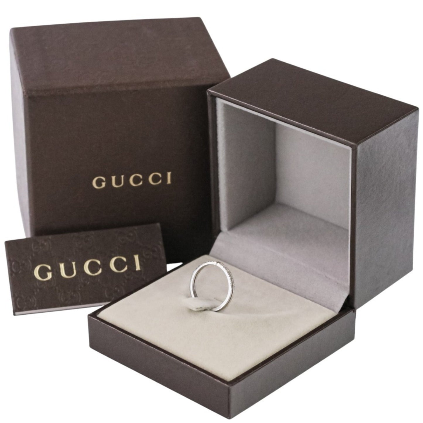 Gucci White Gold White Gold (18K) Band Ring ( )
