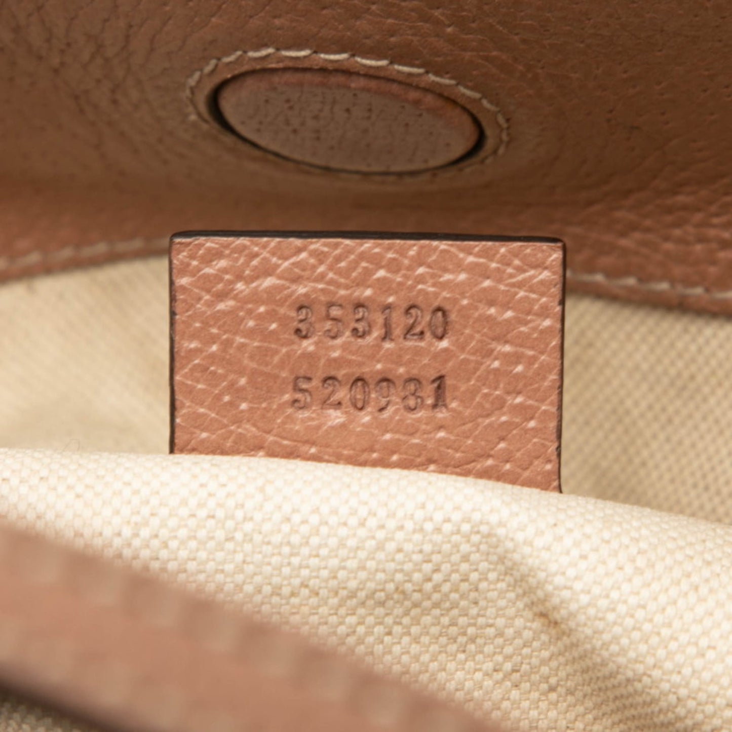 Gucci Gg Canvas Beige Brown Gg Canvas Leather Handbag Tote Bag ( )