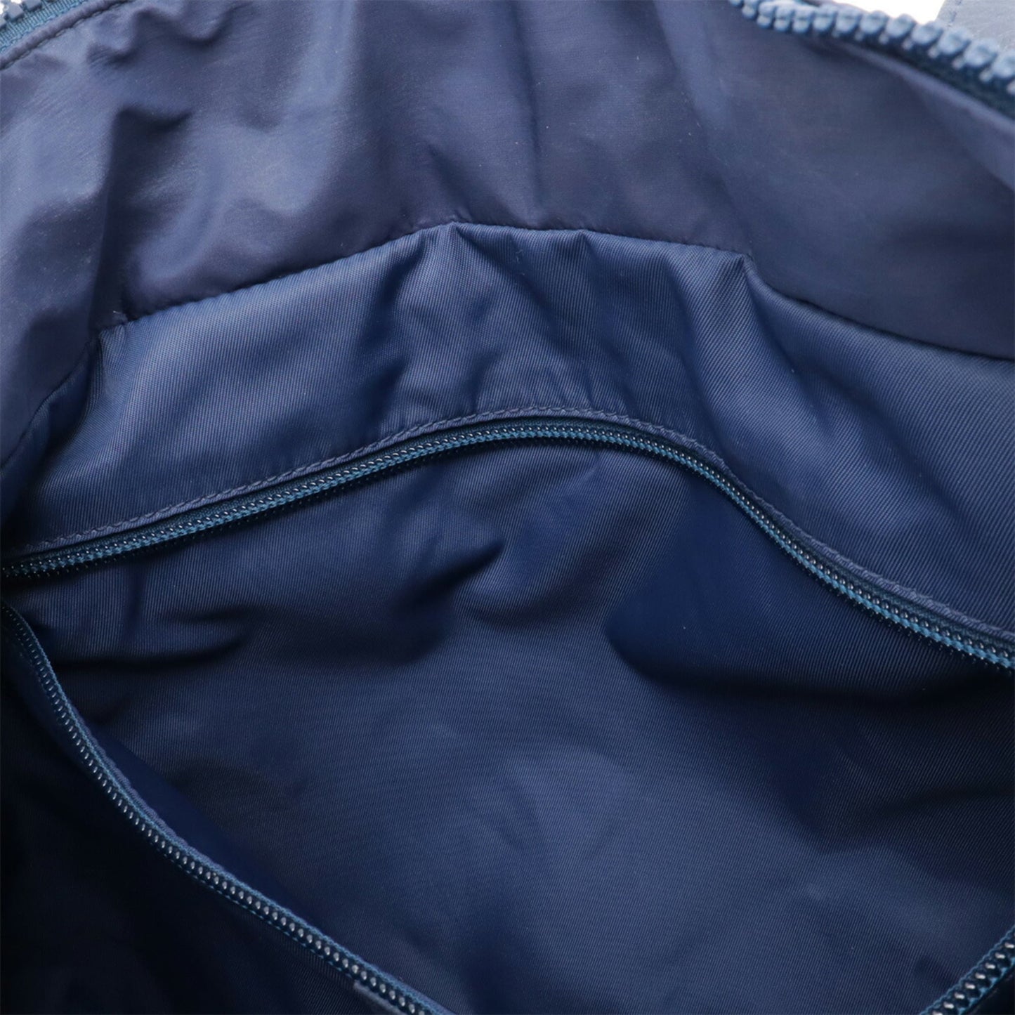 Gucci Blue Nylon Leather Shoulder Bag Tote Bag ( )