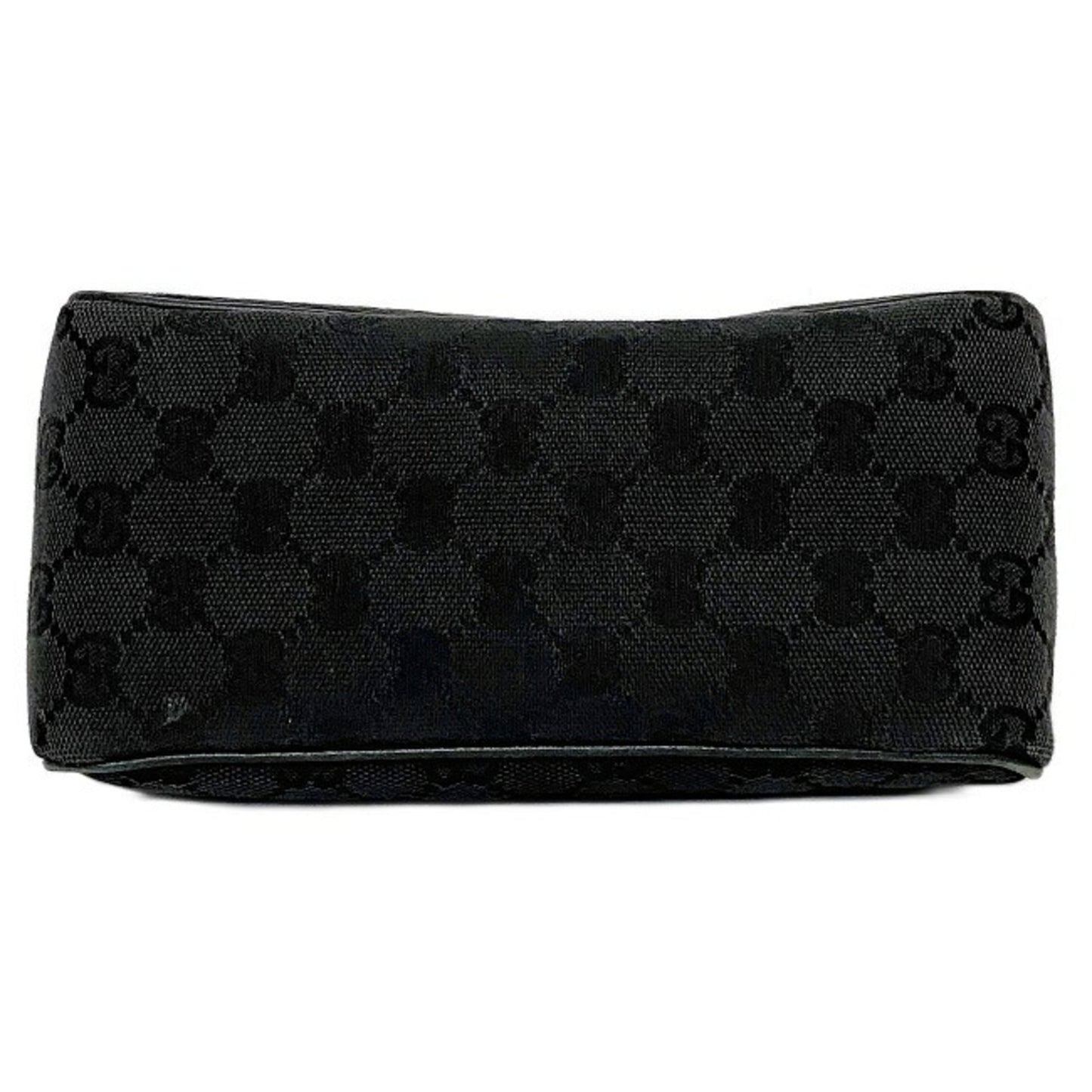 Gucci Black Leather Canvas Handbag Style 5