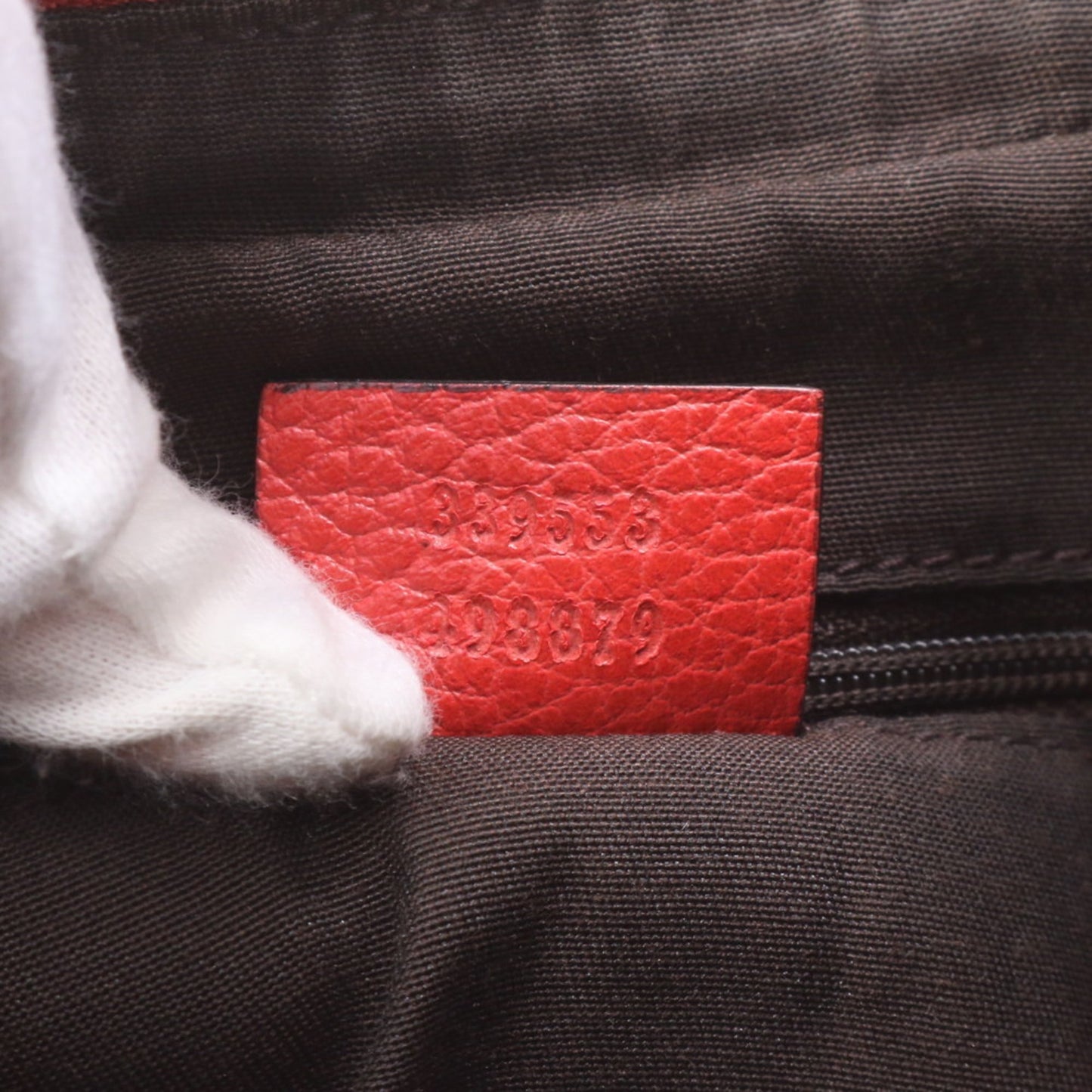 Gucci Red Color Leather Shoulder Bag ( )