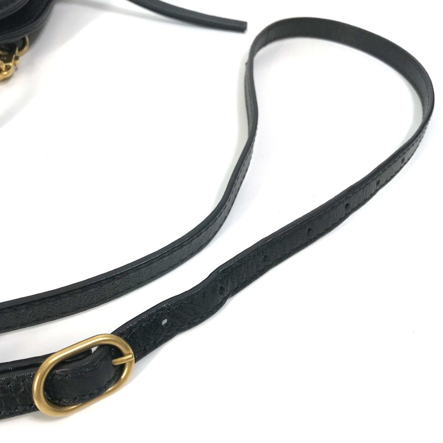 Gucci Black Leather Clutch Bag Shoulder Bag ( )