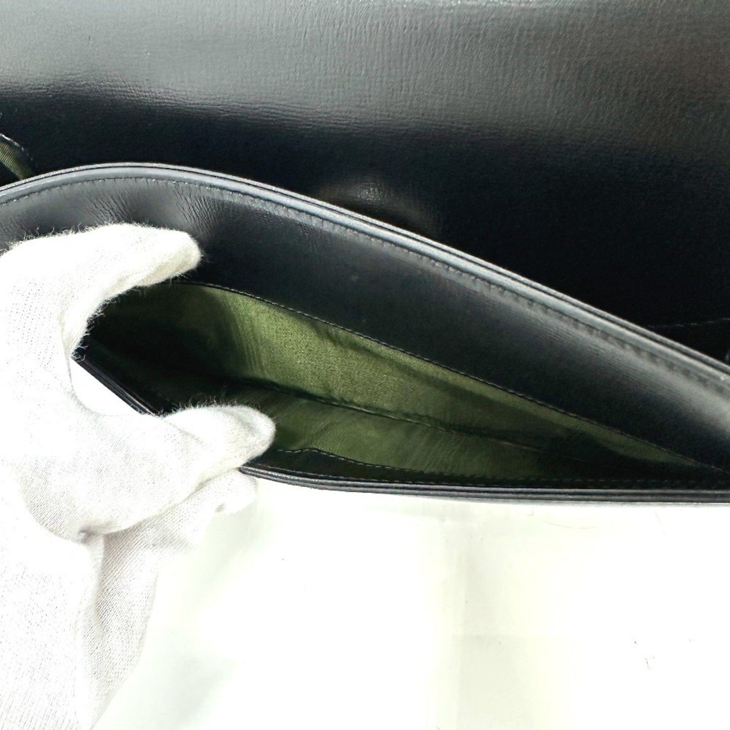 Gucci Black Leather Shoulder Bag ( )