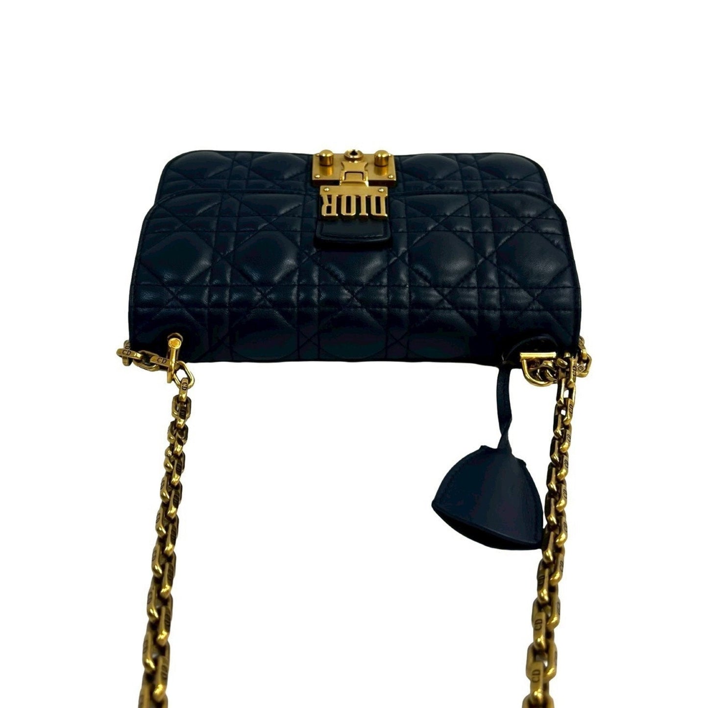 Christian Dior Blue Leather Shoulder Bag ()