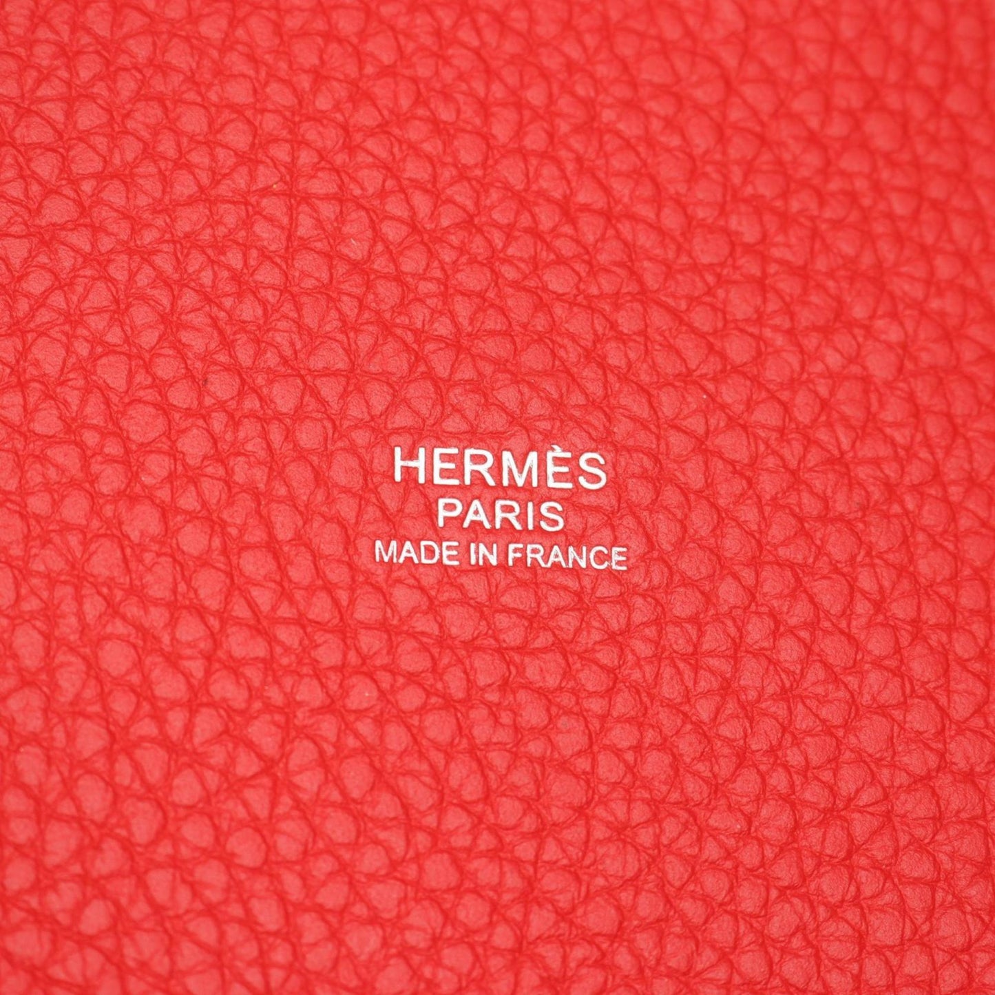 Hermes Picotin Red Color Taurillon Clemence Leather Handbag ( )