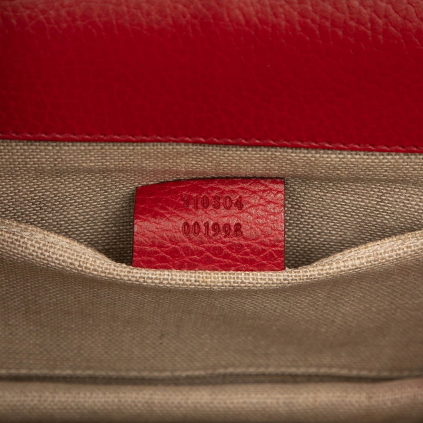 Gucci Red Color Leather Shoulder Bag ( )