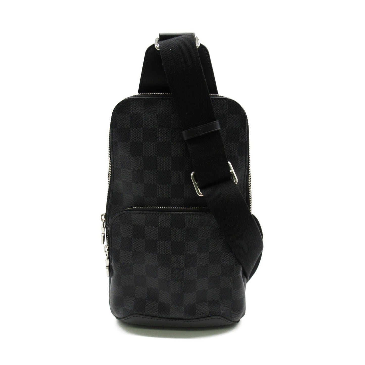 LOUIS VUITTON Avenue Sling Bag Gray Damier graphite PVC coated canvas