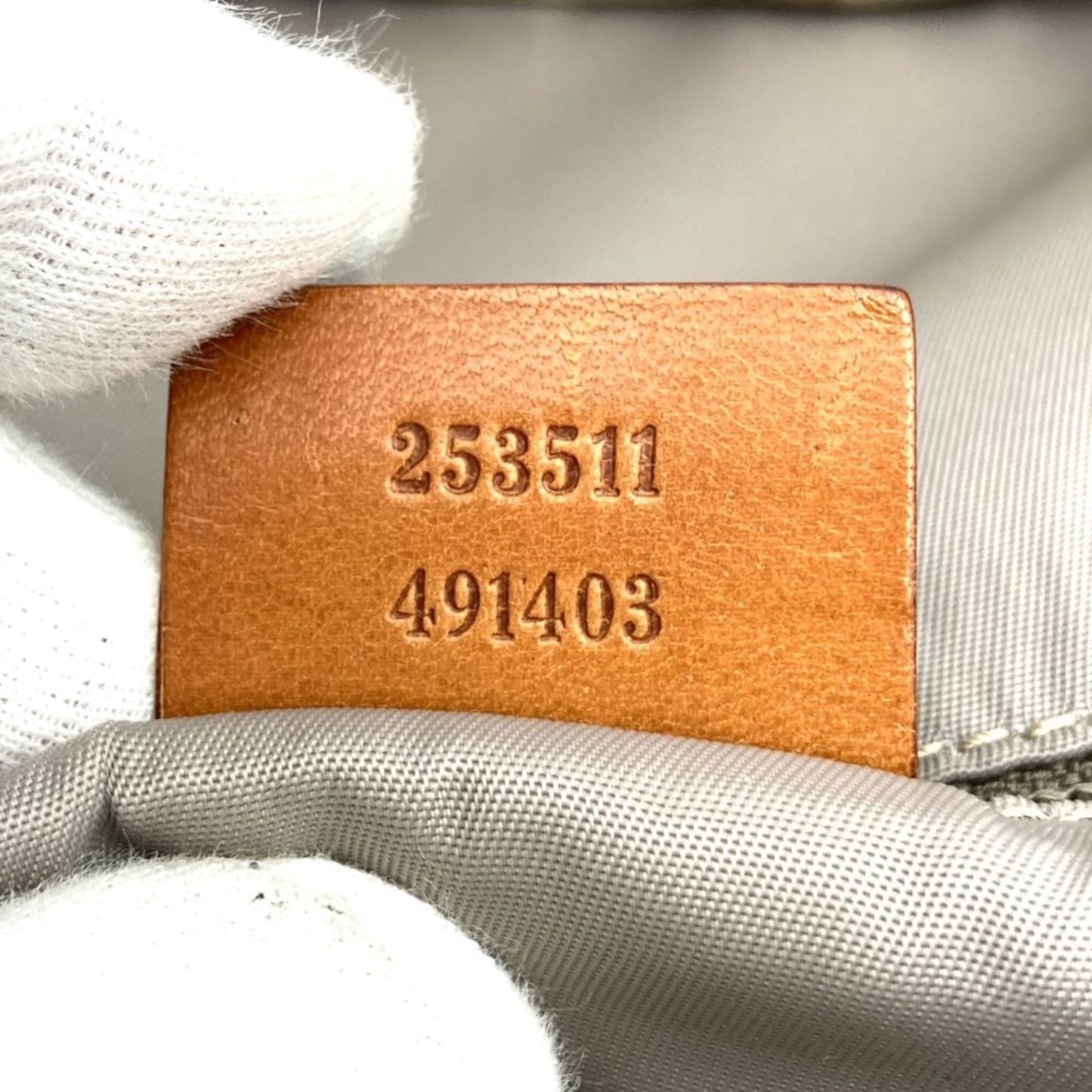 Gucci Sherry Line Beige Polyester Leather Tote Bag ( )