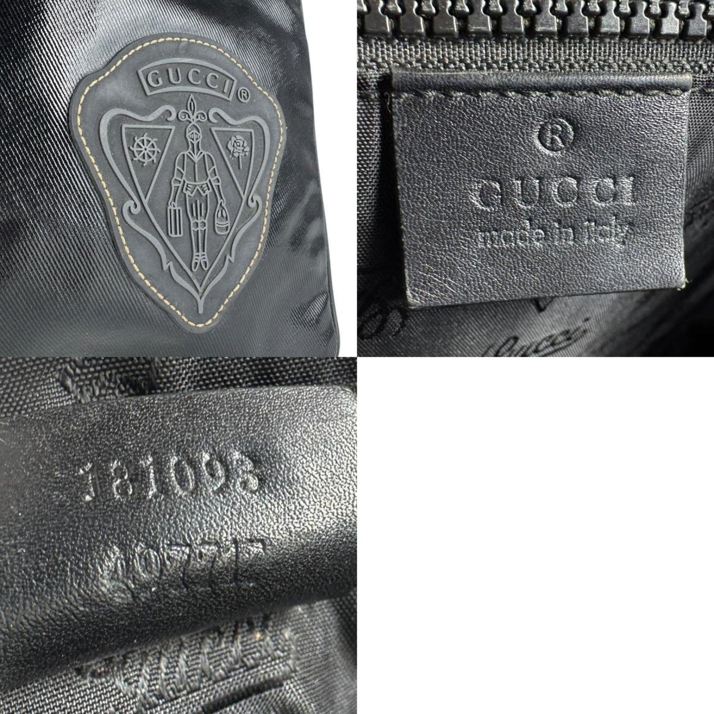 Gucci Black Pvc Shoulder Bag ( )