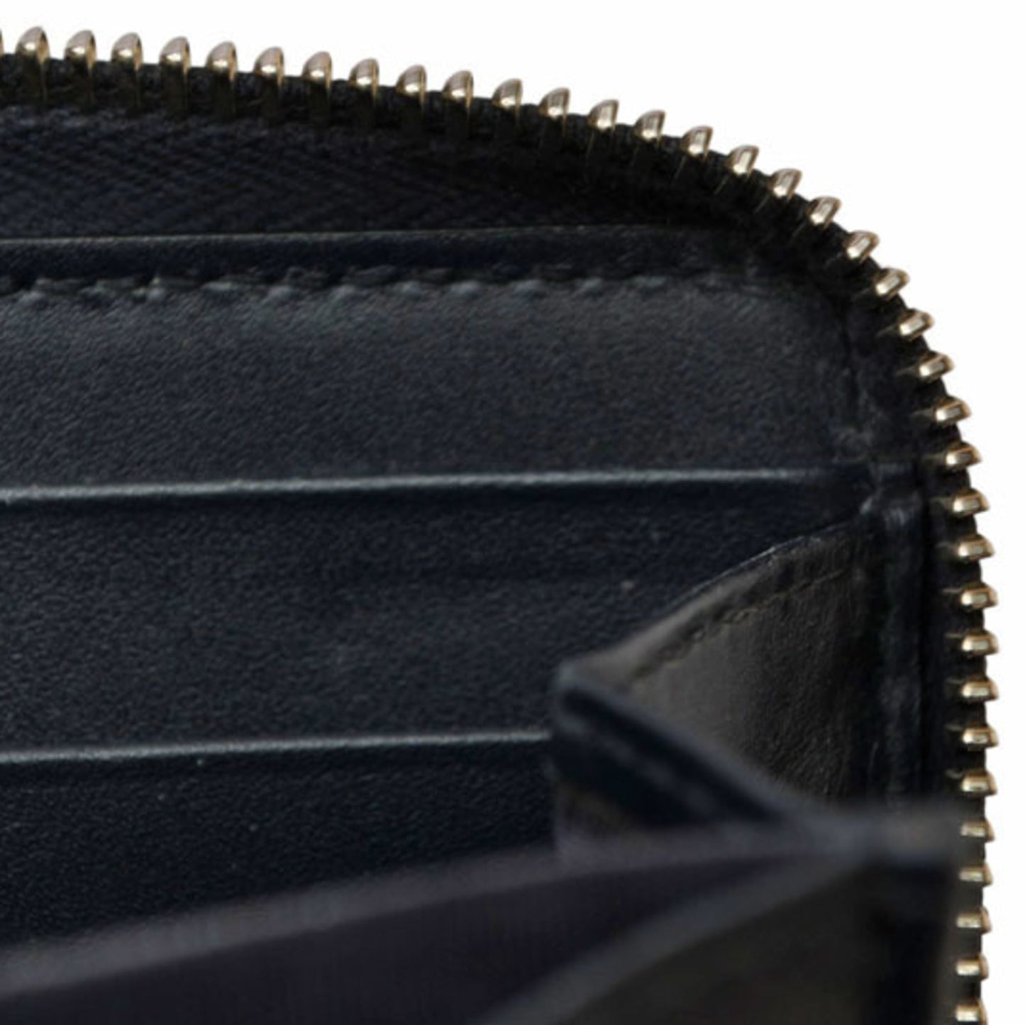 Gucci Dark Navy Red Color Leather Long Wallet (Bi-Fold) ( )