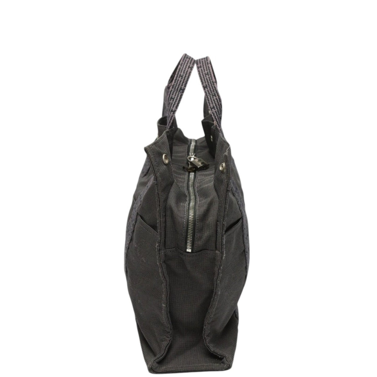 Hermes Gray Canvas Tote Bag ( )