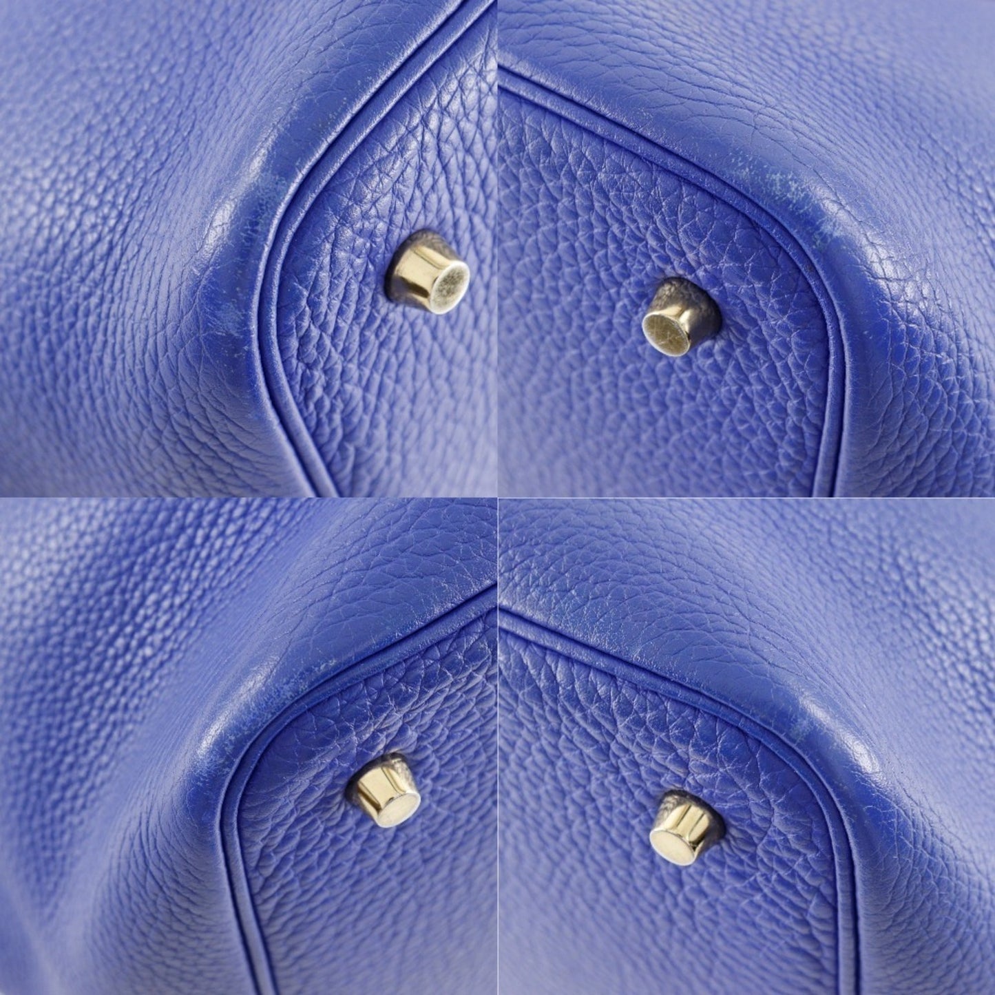 Hermes Picotin Blue Electric Taurillon Clemence Leather Handbag ( )
