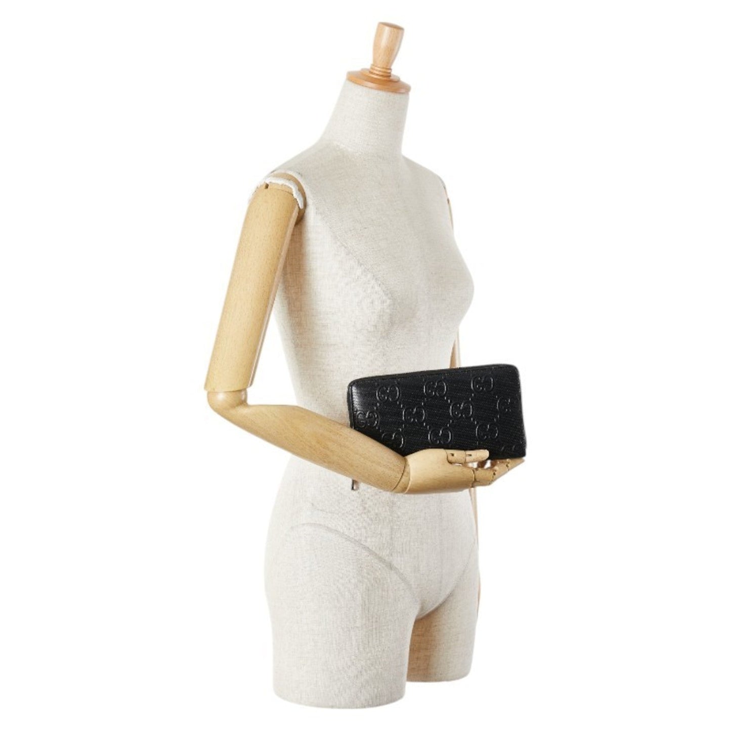 Gucci Black Leather Long Wallet (Bi-Fold) ( )