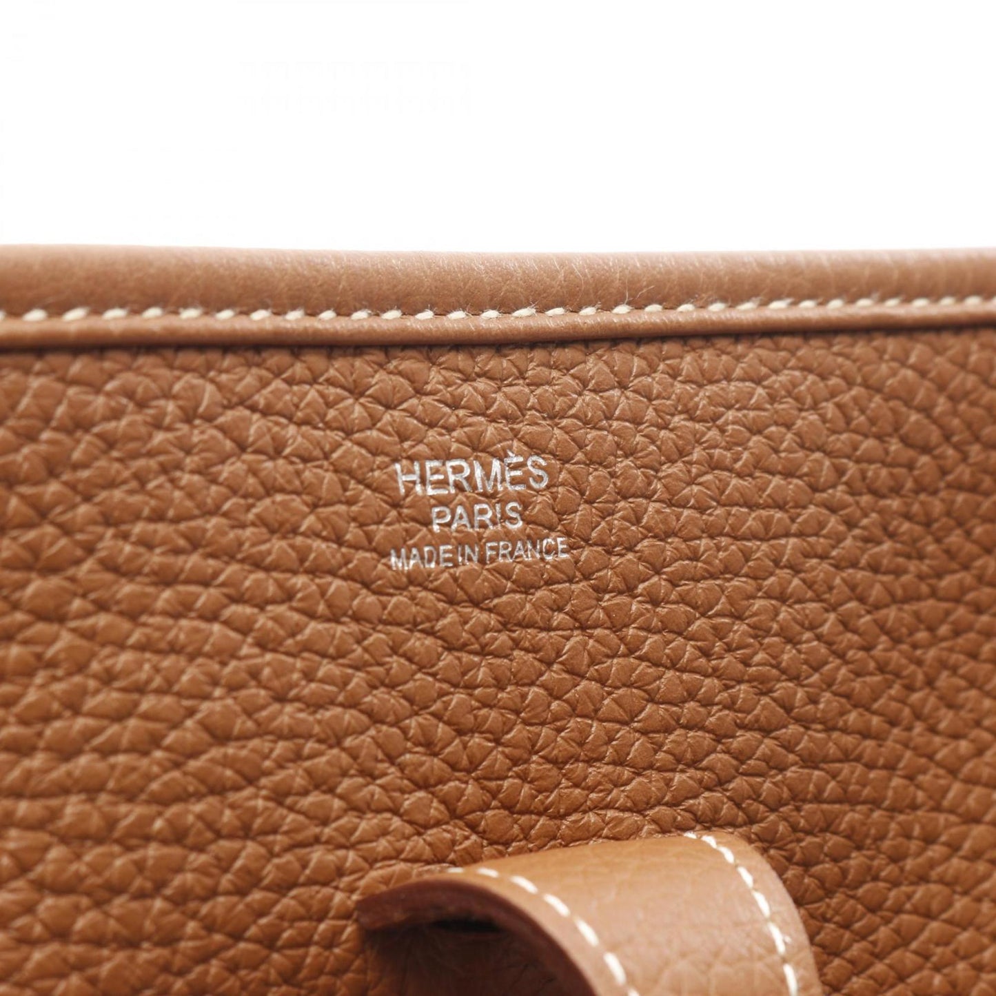 Hermes Brown Taurillon Clemence Leather Shoulder Bag ( )