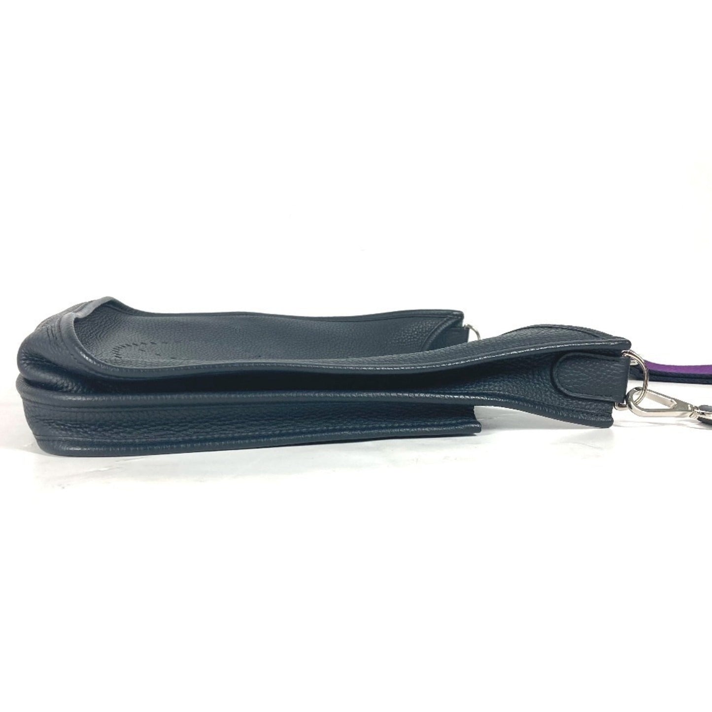 Hermes Navy Taurillon Clemence Leather Shoulder Bag ( )