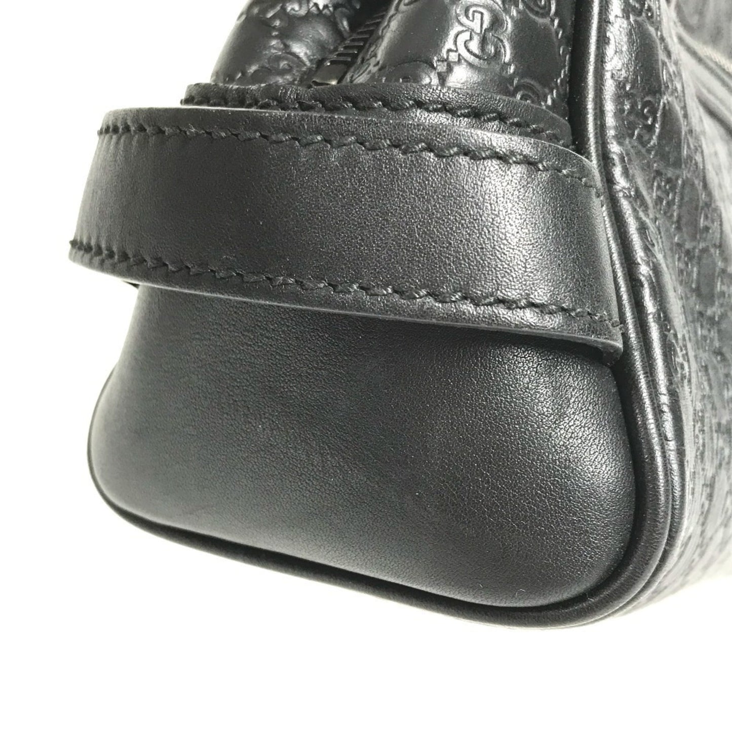 Gucci Guccissima Black Gg Leather Clutch Bag ( )