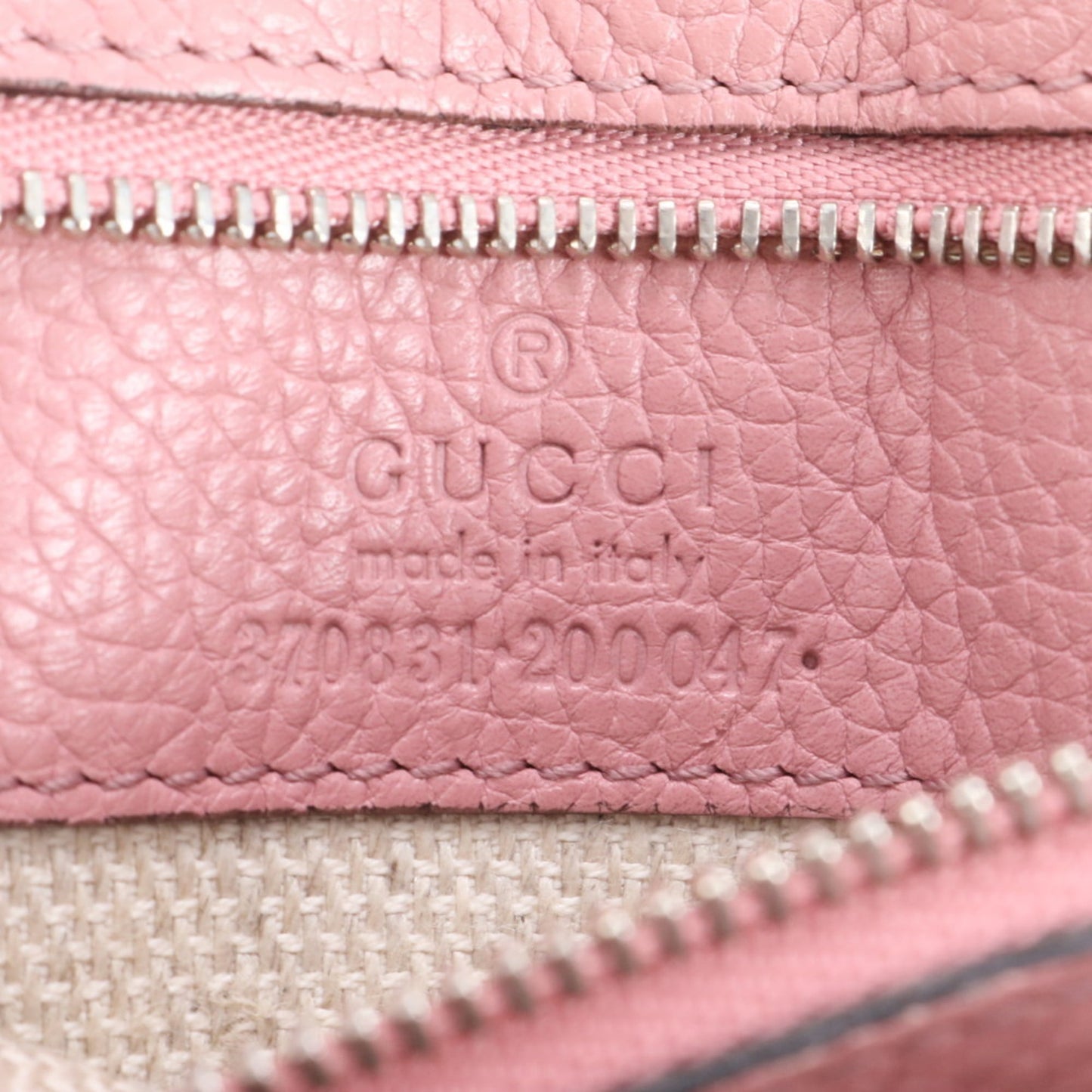 Gucci Pink Leather Shoulder Bag ( )