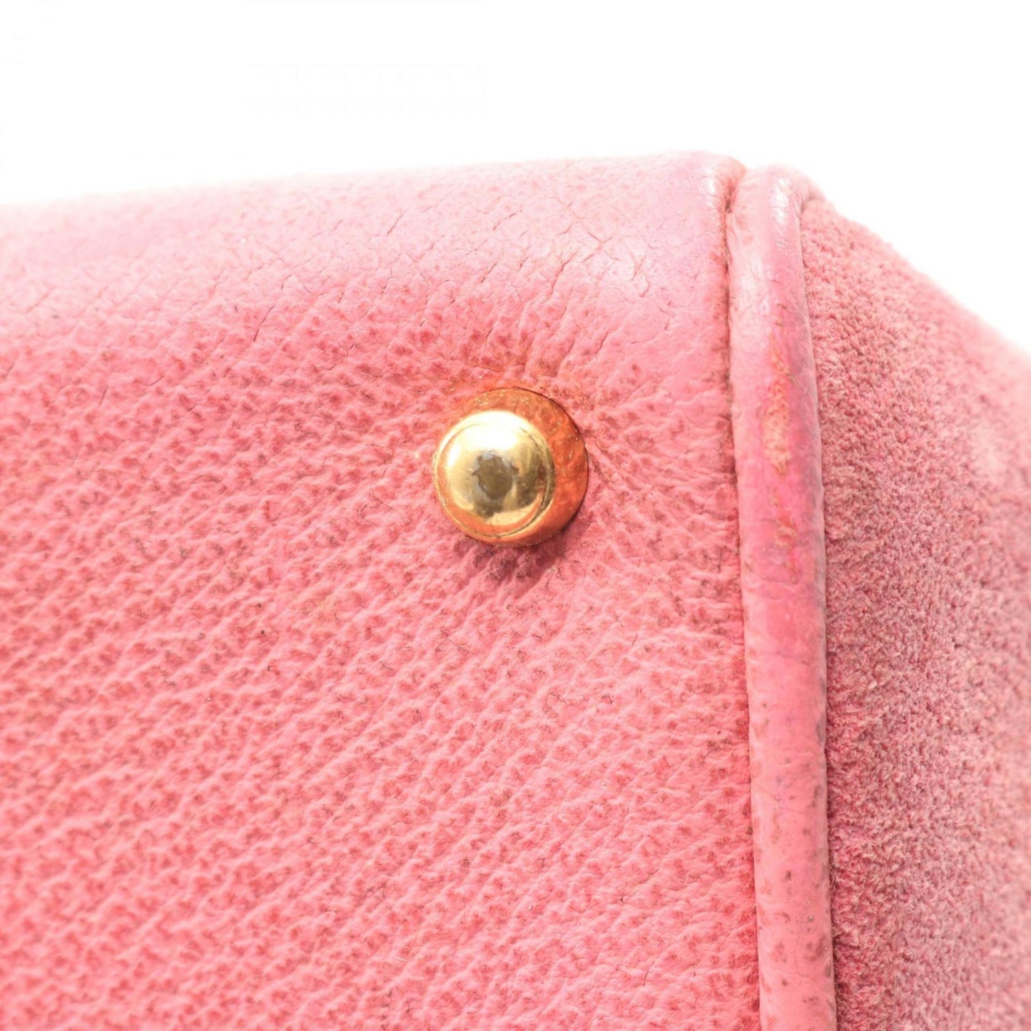 Gucci Pink Suede Leather Handbag ( )