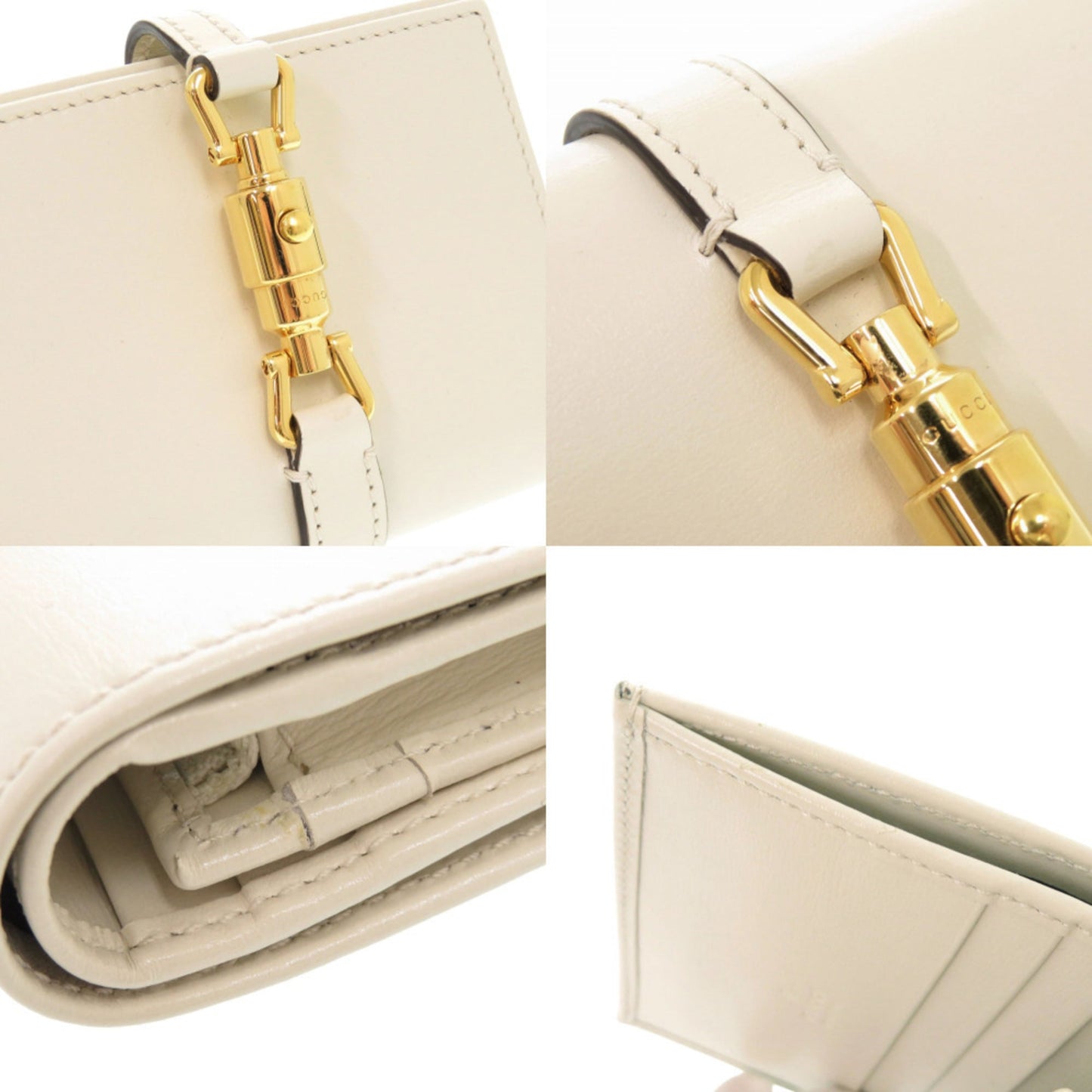 Gucci Ivory Leather Wallet (Bi-Fold) ( )