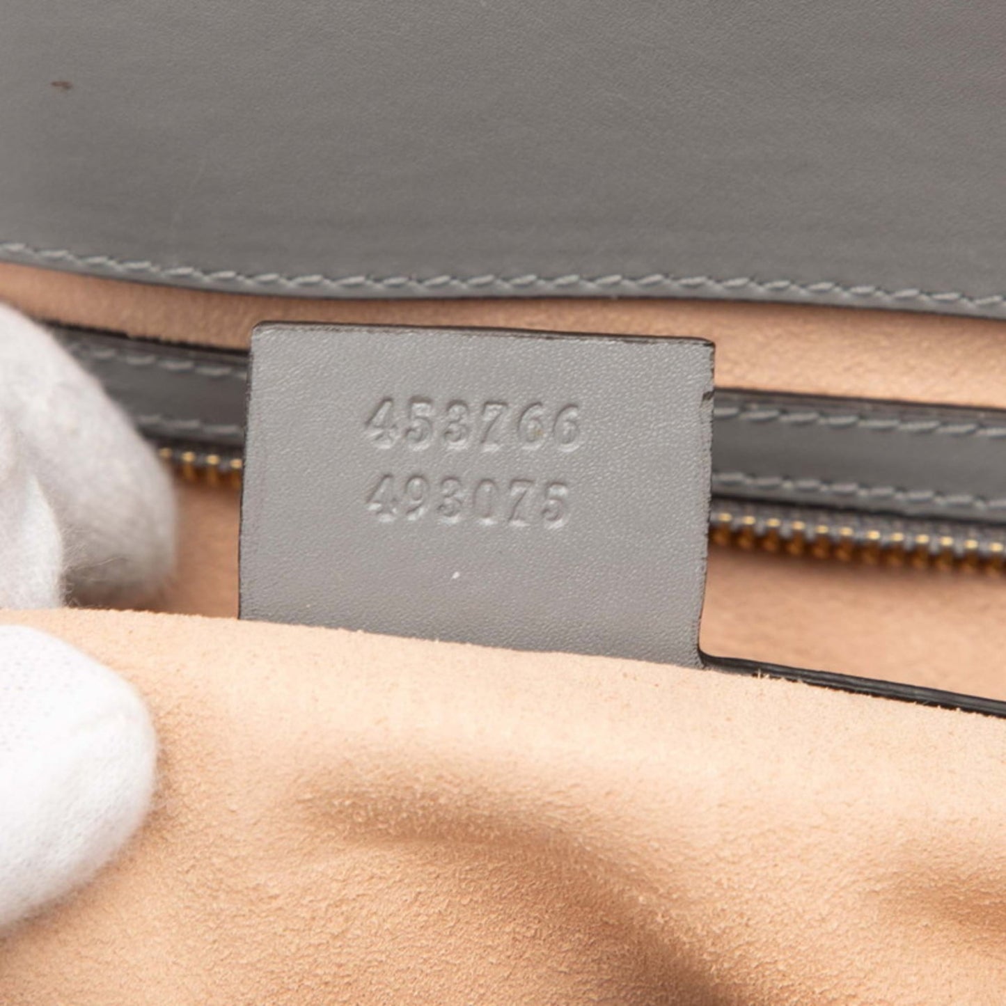 Gucci Gray Leather Handbag ( )