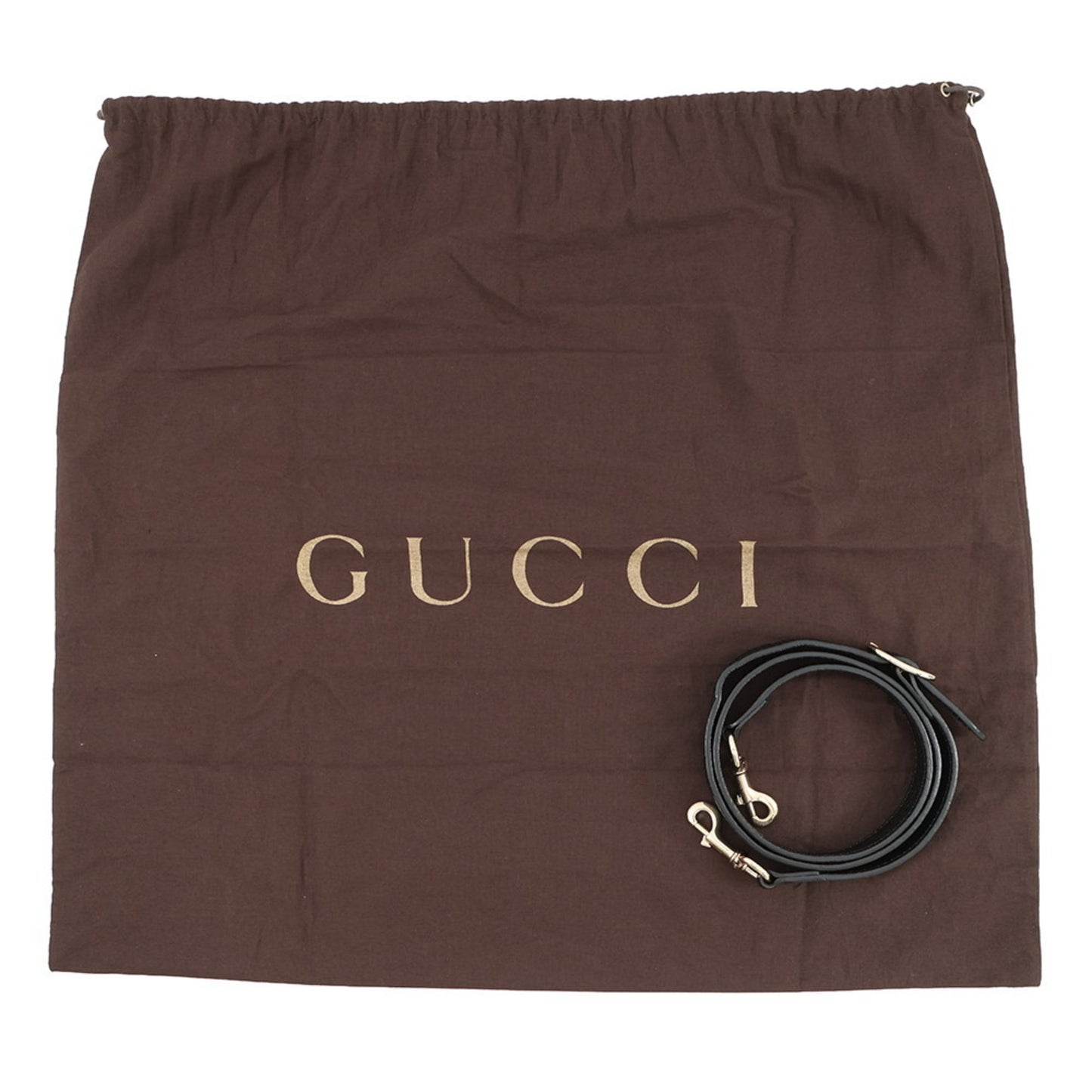 Gucci Black Leather Handbag Shoulder Bag ( )