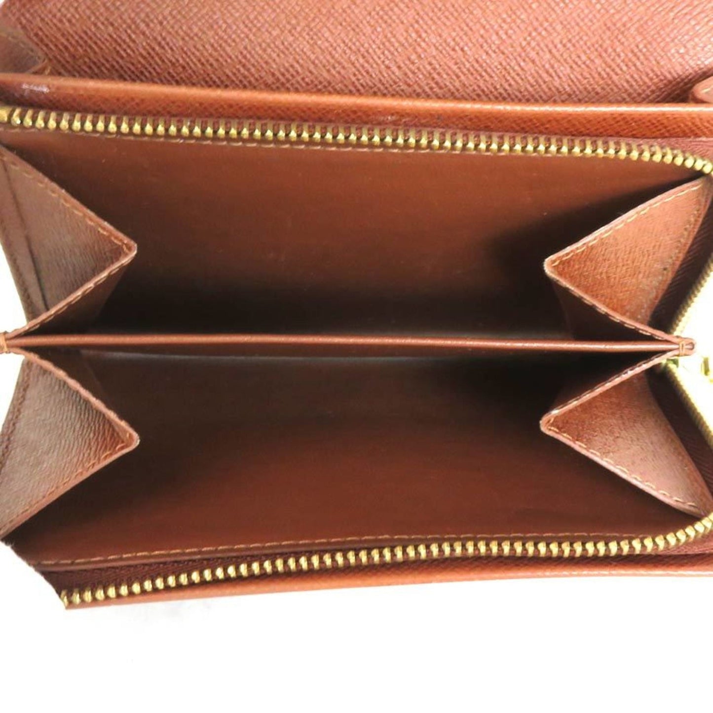 LOUIS VUITTON Bifold Wallet Monogram Porte Monet Bier Tresor Canvas Brown Women's M61730