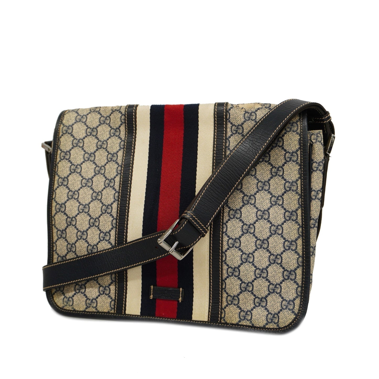 GUCCI Auth Sherry Line Sherry 145844 Women's GG Supreme,Leather