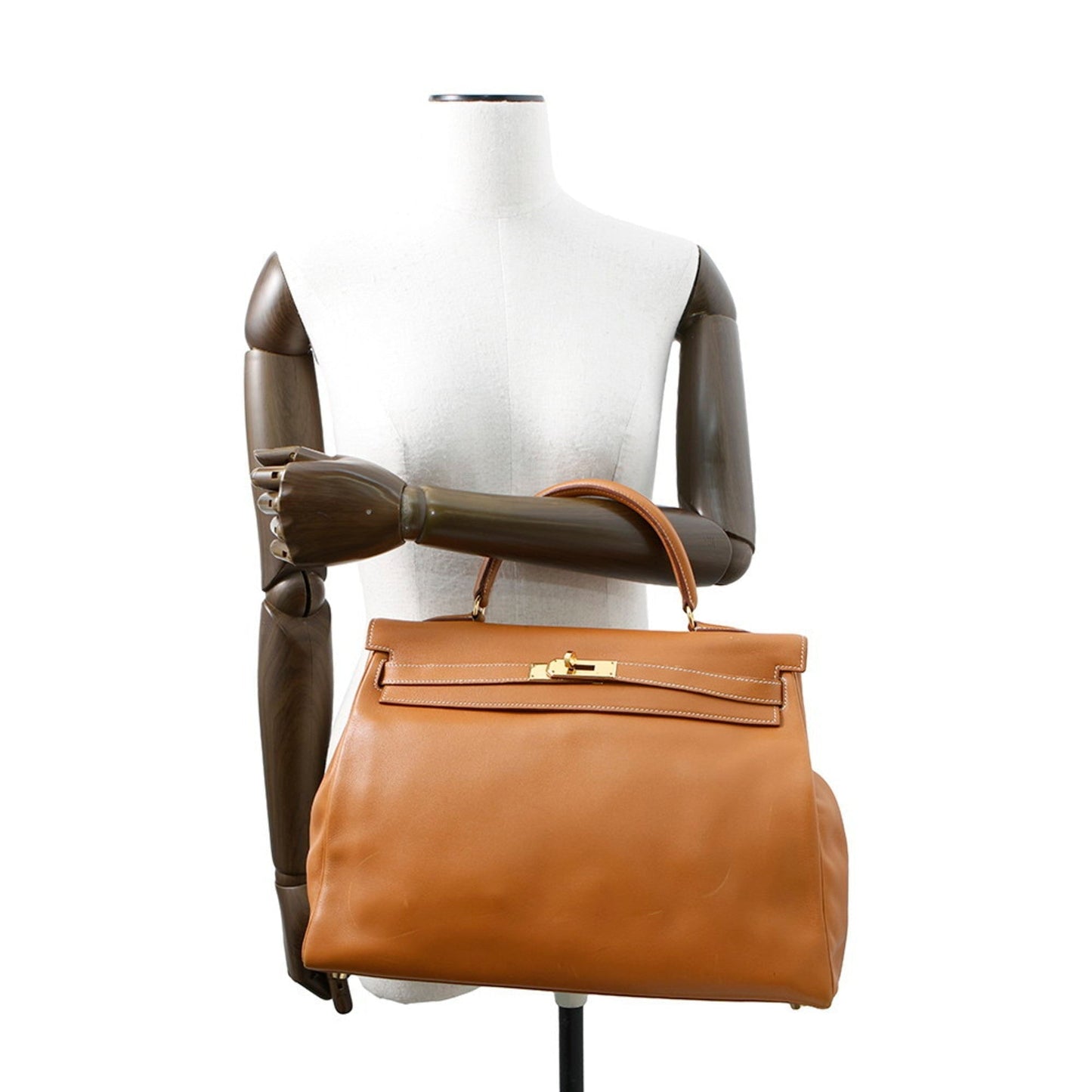 Hermes Gold Swift Leather Handbag ( )