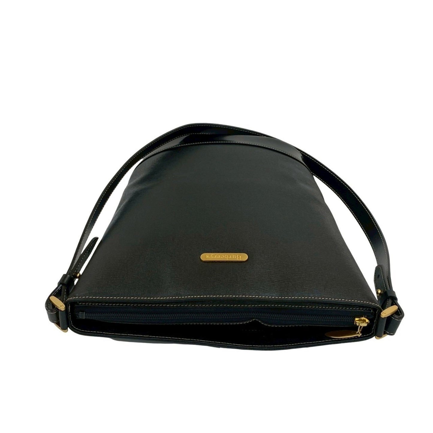 Burberry Black Leather Shoulder Bag Sling Bag ( )