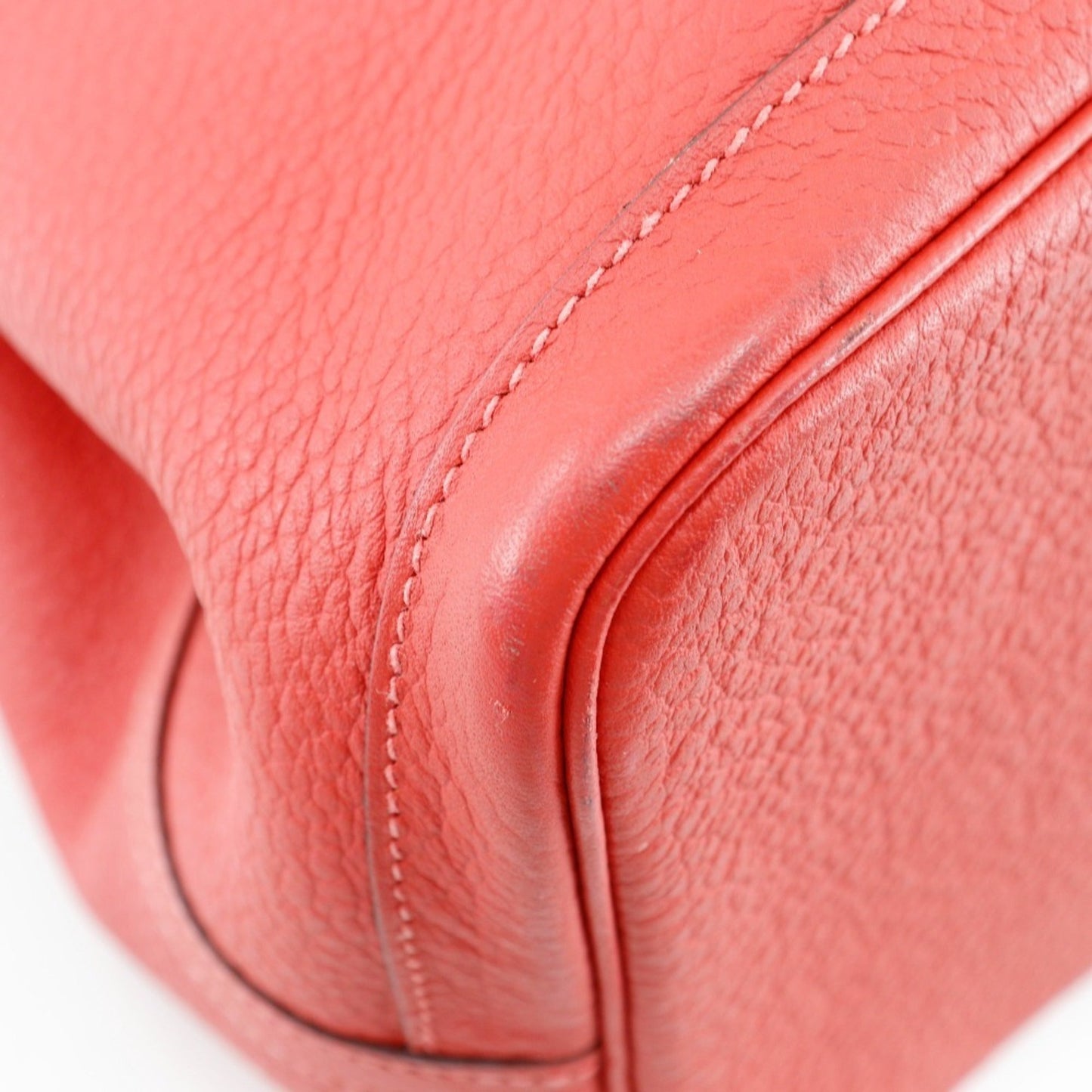 Hermes Red Color Negonda Leather Tote Bag ( )