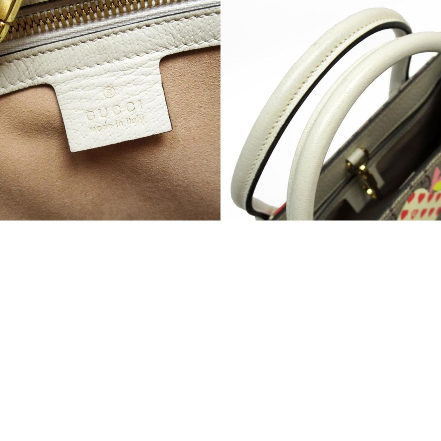 Gucci Brown Ivory Gg Supreme Handbag Shoulder Bag ( )