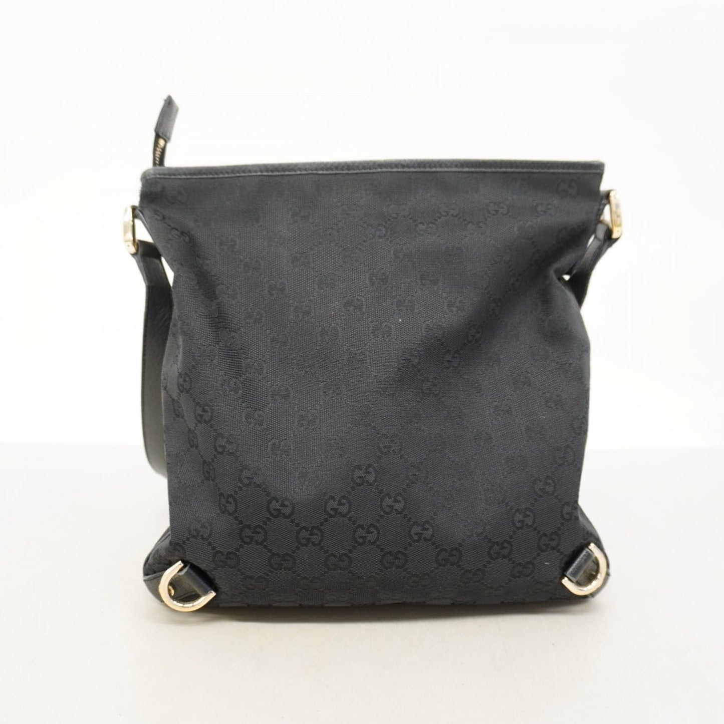 Gucci Black Canvas Shoulder Bag ( )