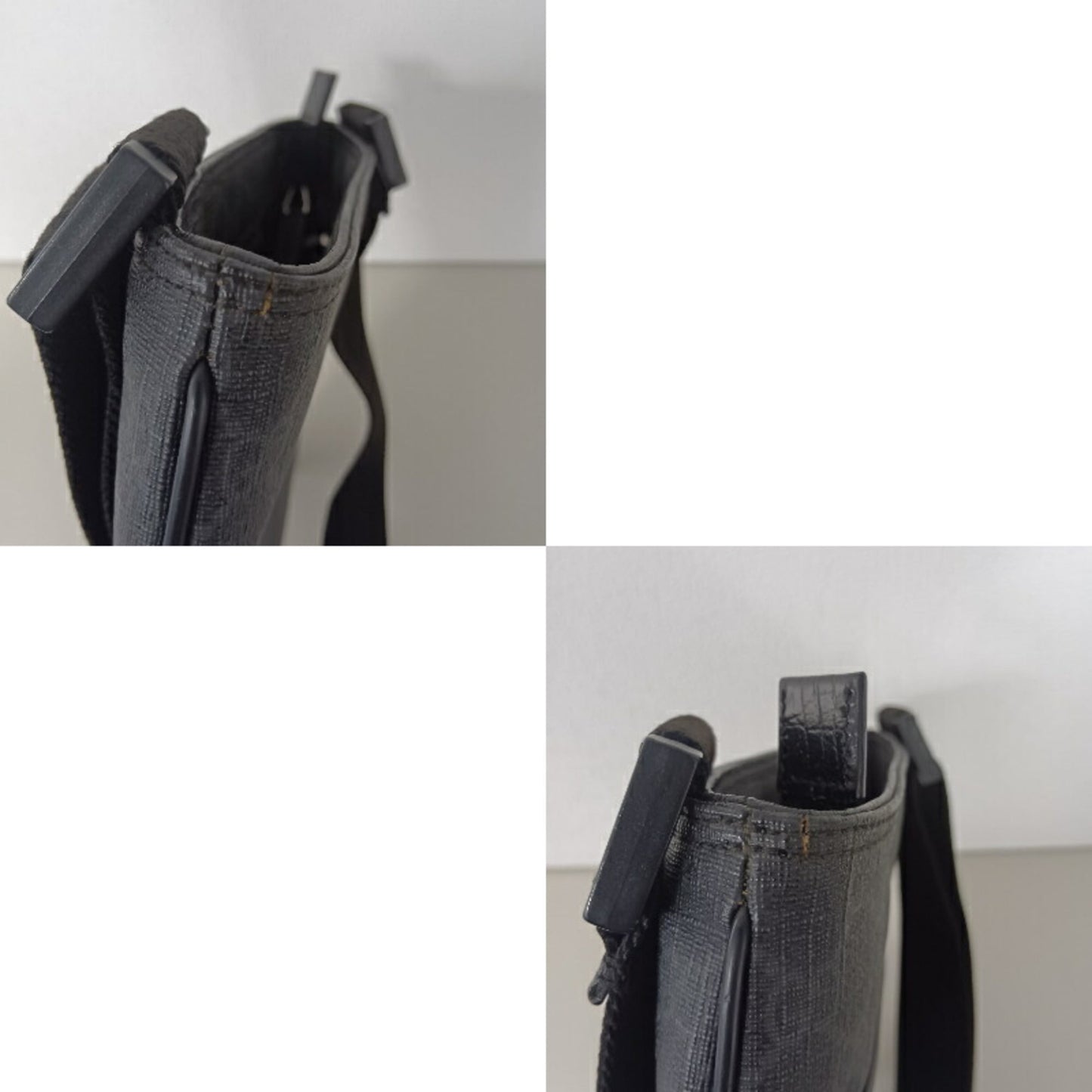 Gucci Gray Gg Supreme Leather Shoulder Bag ( )