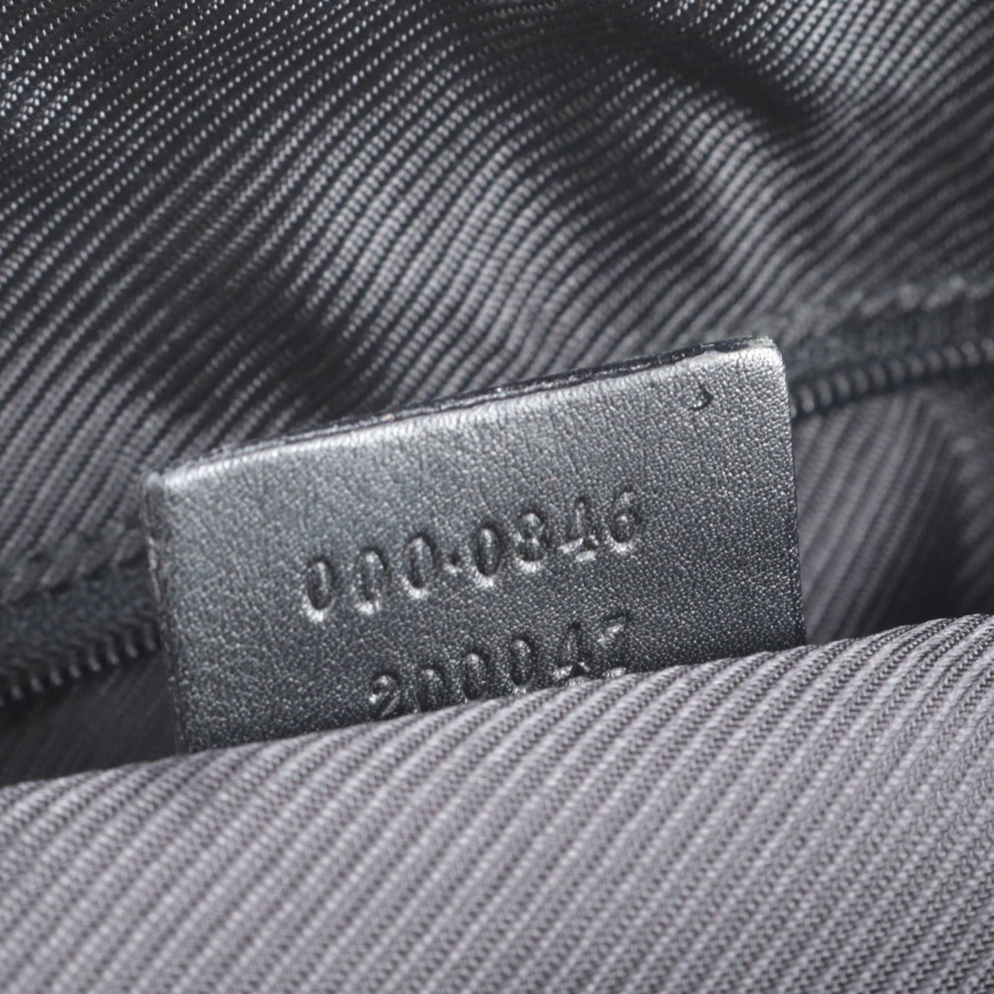 Gucci Black Leather Canvas Tote Bag ( )