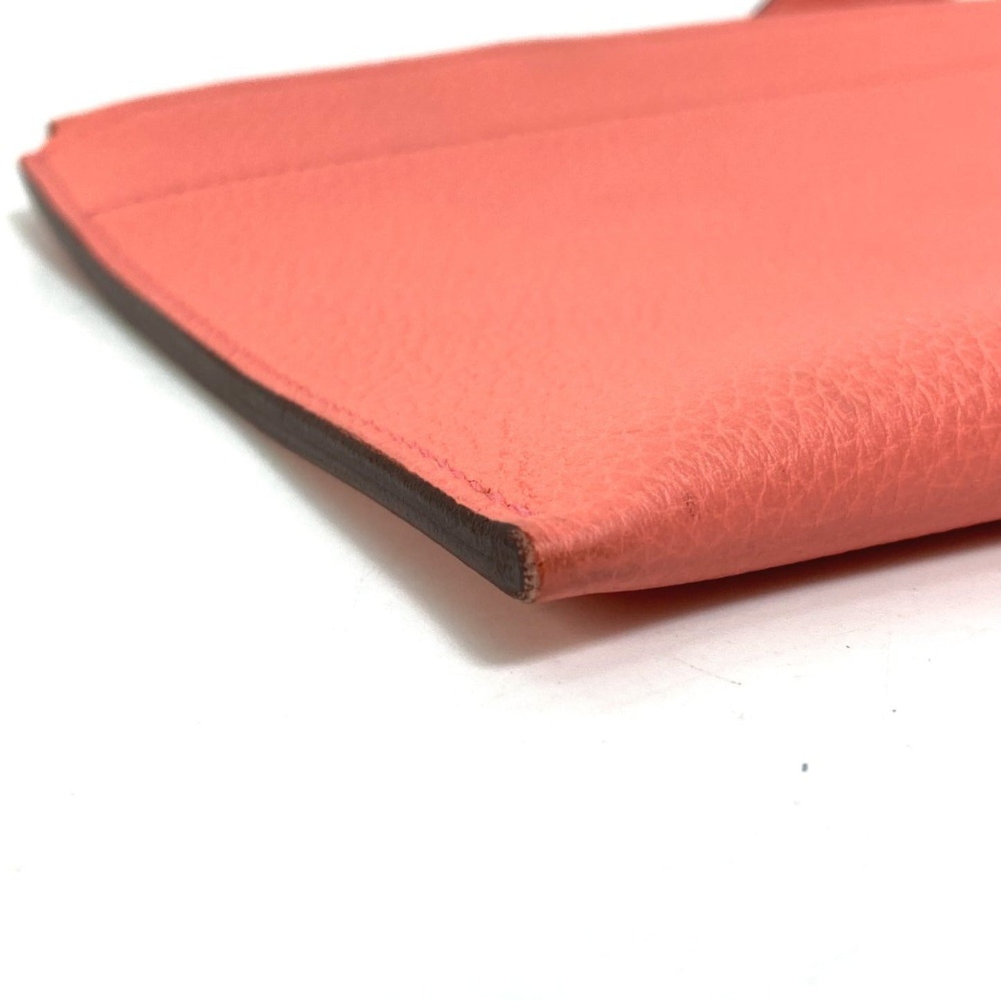 Hermes Pink Togo Leather Clutch Bag Pouch ( )