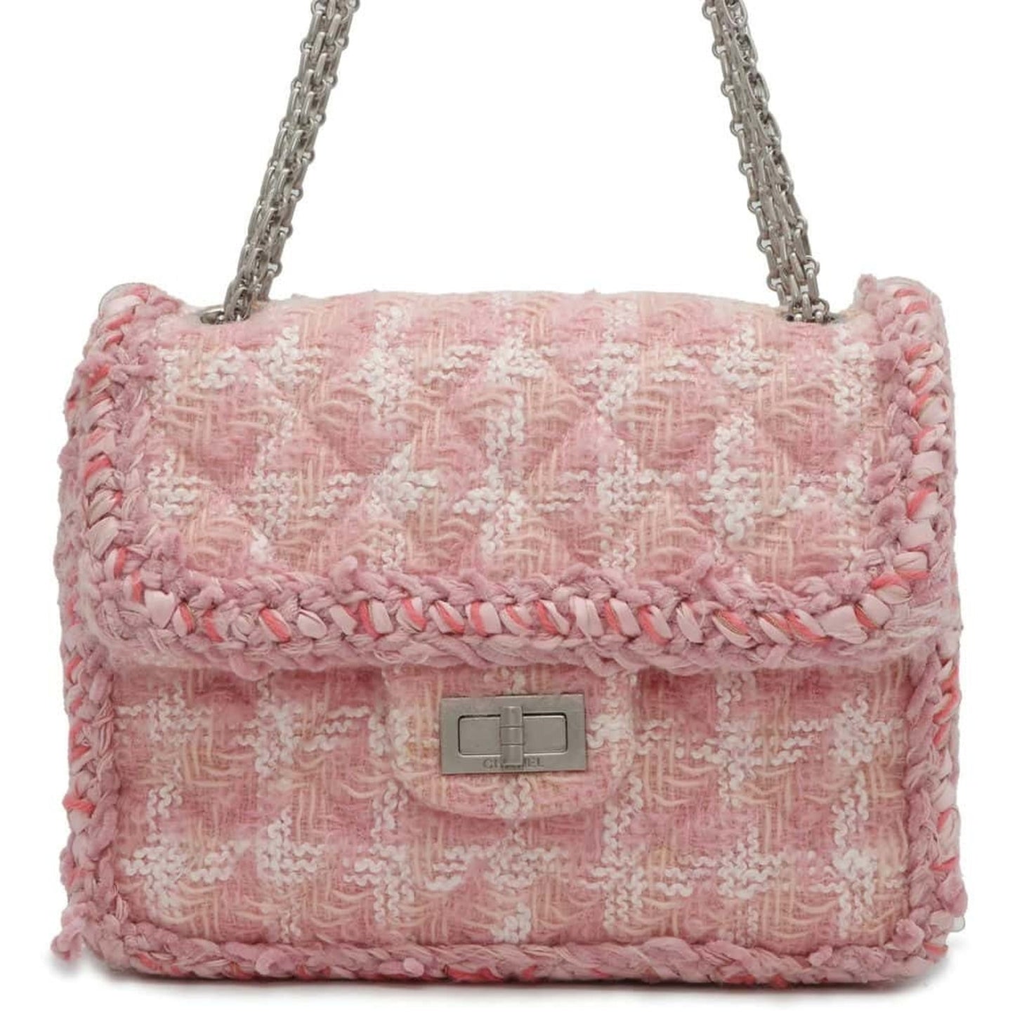 Chanel Chain Shoulder Bag Matelasse 2.55 Tweed CHANEL Women's
