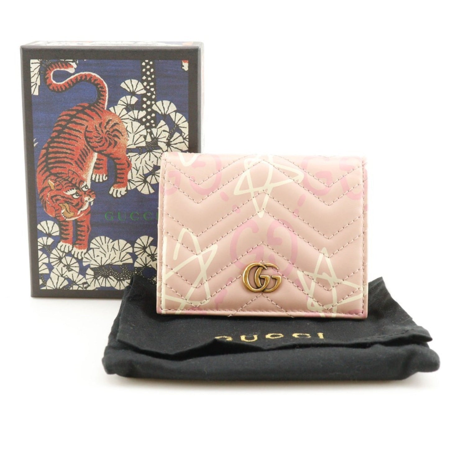 Gucci Pink Leather Bill Wallet (Bi-Fold) ( )