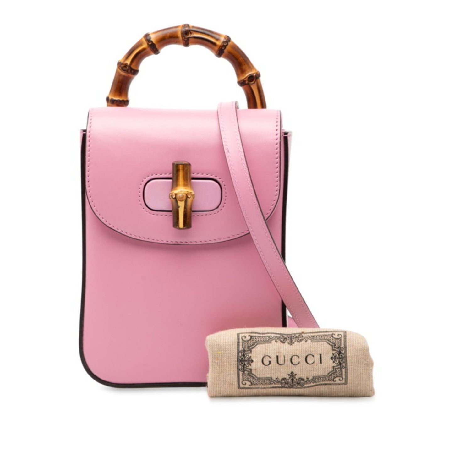 Gucci Pink Leather Backpack Handbag ( )