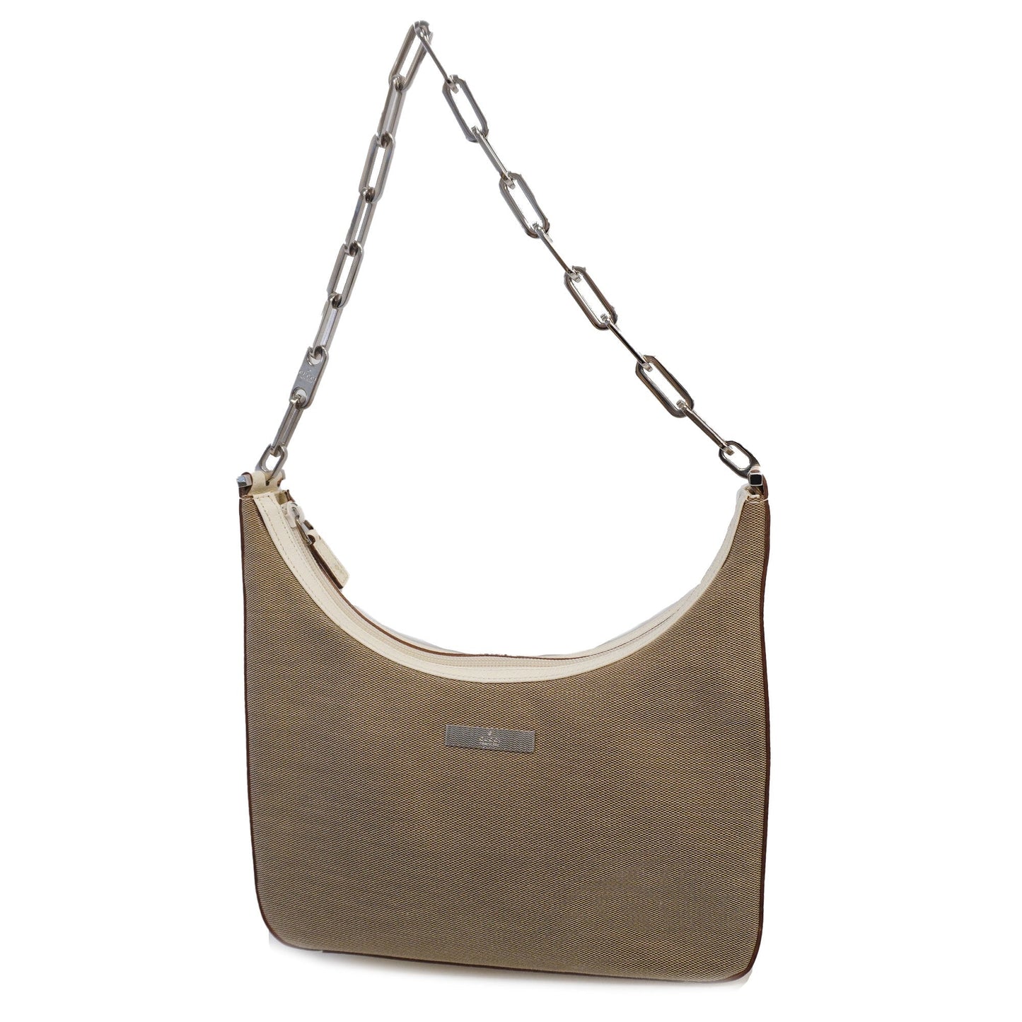 GUCCIAuth Shoulder Bag 001 3873 Women's Canvas,Leather Shoulder Bag Beige,Ivory