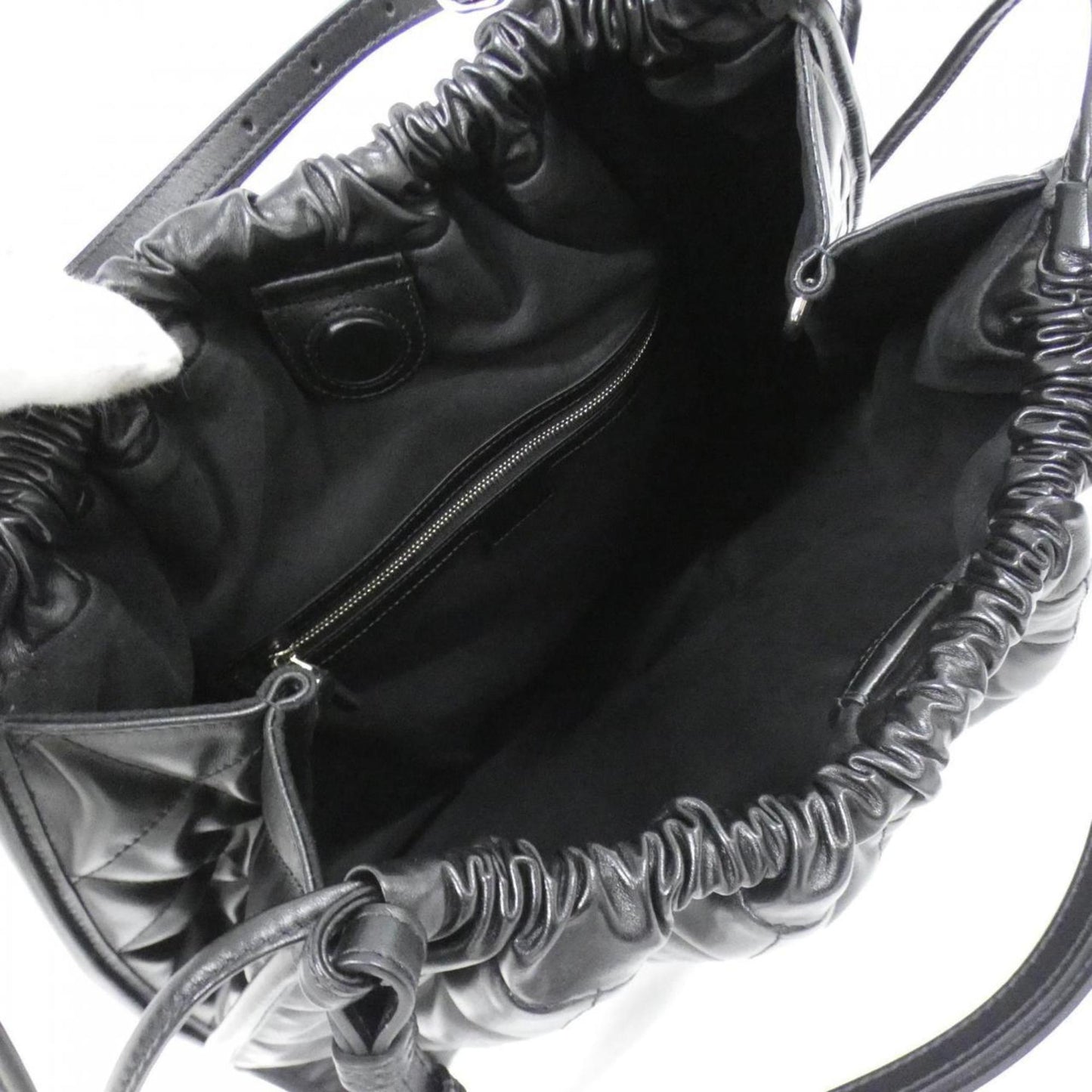Gucci Black Leather Shoulder Bag ( )
