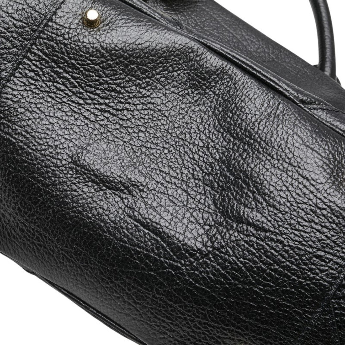 Burberry Black Leather Shoulder Bag Tote Bag ( )