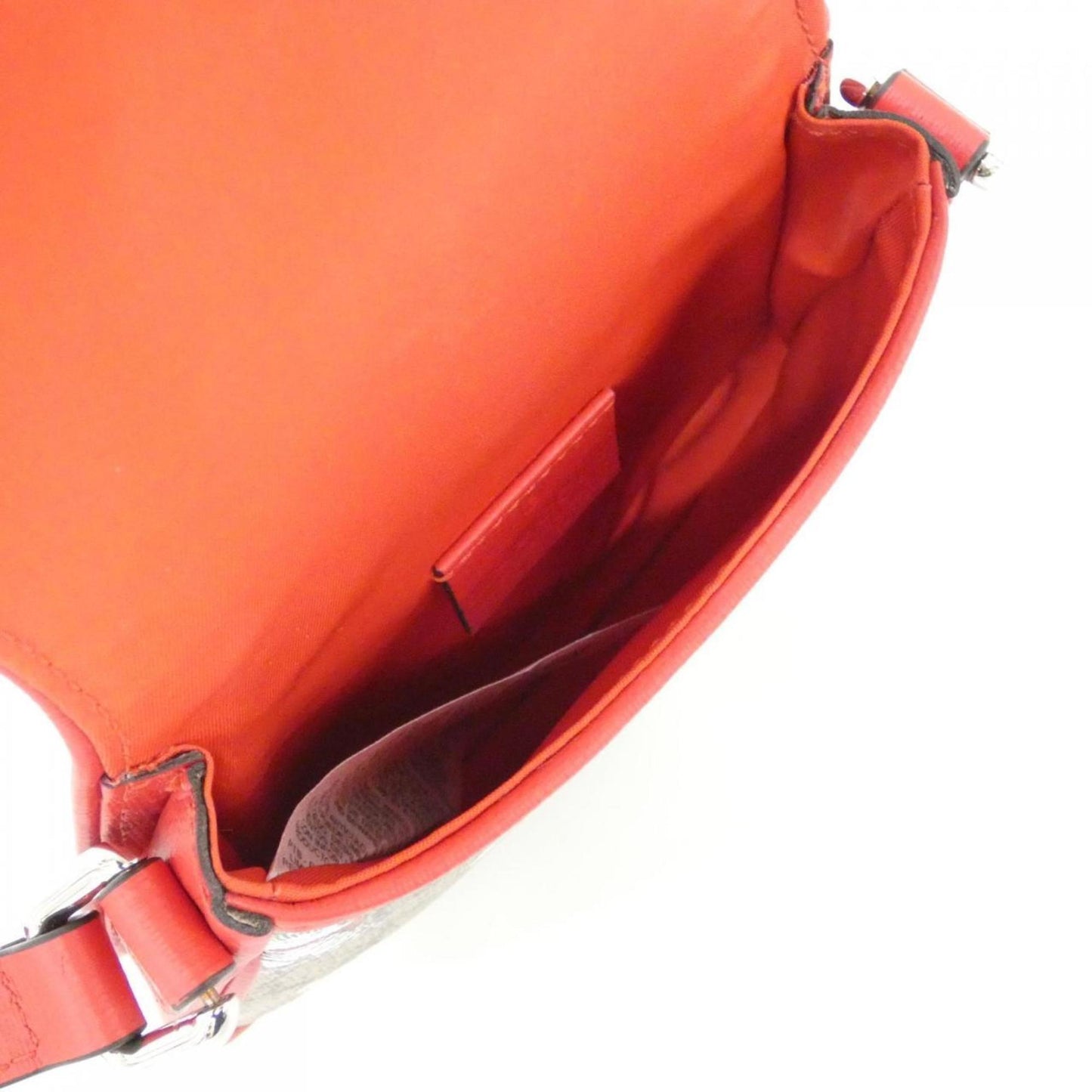 Gucci Brown Red Color Gg Supreme Canvas Shoulder Bag ( )
