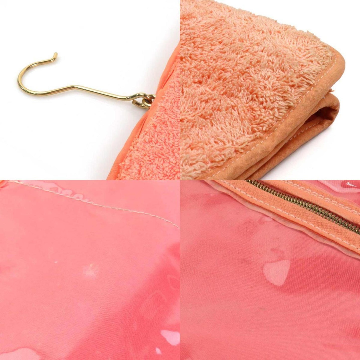 Hermes Orange Pile Fabric Pouch ( )