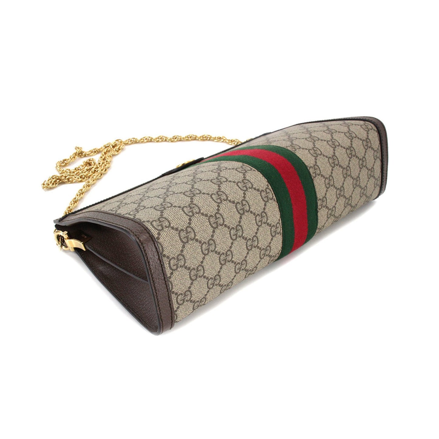Gucci Ophidia Brown Leather Shoulder Bag